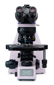 Микроскоп Magus Bio 260T, прямой, тринокуляр/бинокуляр, СП, планахромат 4×, 10×, 40×, 100× (вид спереди)