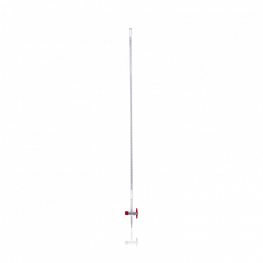 Бюретка 100 мл с одноходовым тефлоновым краном