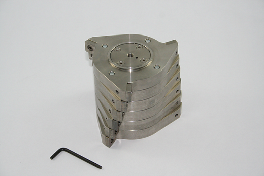 Ротор 6-дисковый, н/ж сталь, двусторонние режущие наконечники из карбида вольфрама, для SM 100 / SM 200 / SM 300