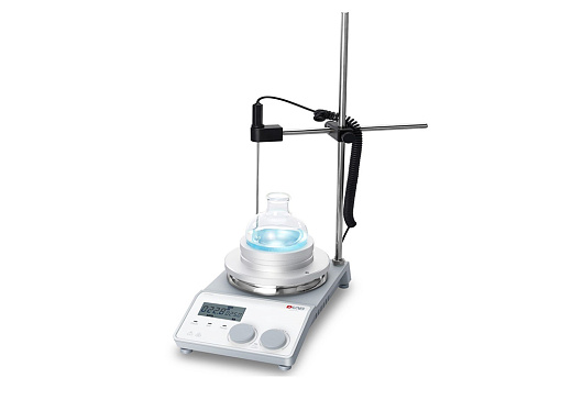 Мешалка магнитная, объём по воде 20 л, d платформы 135 мм, нагрев до 340 °С, 100-1500 об/мин, MS-H-ProT package 2, в работе, Dlab