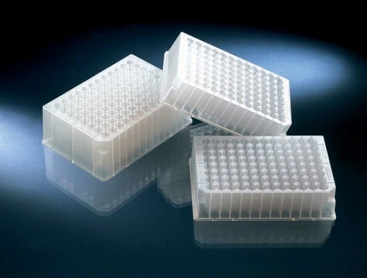 Планшет глубоколуночный, 96/1300, U-образное дно, круглая лунка, прозрачная рамка, стер., 5 шт/уп, 50 шт/кор