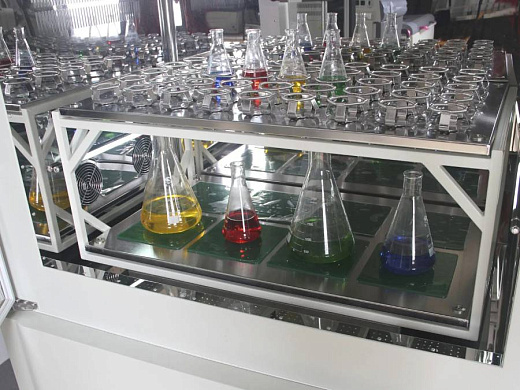 Шейкер-инкубатор двухуровневый, ZWYR-2112B, Labwit, вид внутри