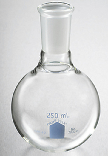 Колба круглодонная, 100 мл, Vista, шлиф 24/40, 2 шт./уп., 4 шт./кор., Pyrex (Corning)