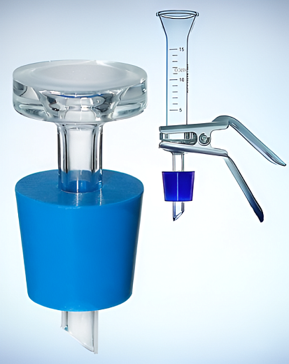 Фильтродержатель для вакуумной фильтрации, одноместный, d 25 мм, воронка 15 мл, стекло