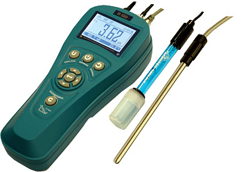 рН-метр/иономер, -0,5-14±0,01, портативный, электроды, термодатчик, И-510, Аквилон