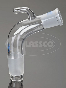 Аллонж изогнутый с отводом, Glassco