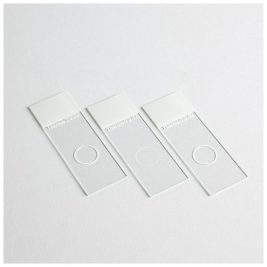 Стекло предметное Cytoslide, не покрытое, одна лунка снизу, 100 шт./кор