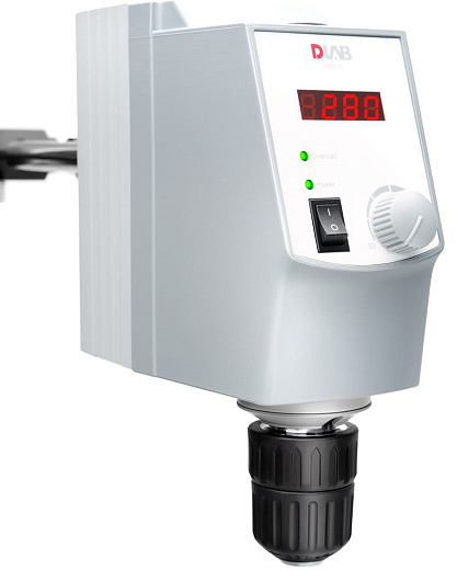 Мешалка верхнеприводная, до 20 л по воде, до 2200 об/мин, без штатива, OS20-S, Dlab, Китай