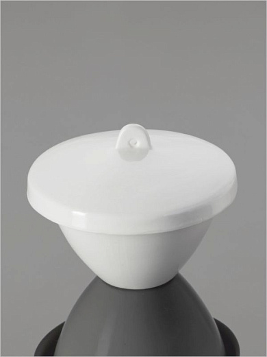 Тигель низкий, 100 мл, 71×50 мм, кремний, c крышкой, 4 шт./уп., Glassco