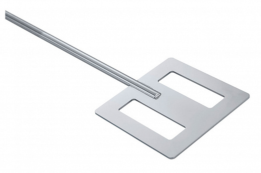 Перемешивающий элемент лопастной, квадратный, 2 отверстия, d 150 мм, длина 800 мм, нержавеющая сталь, R 2311