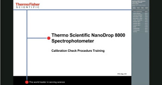 Спектрофотометр NanoDrop 8000, рекомендации по калибровке, Thermo FS, англ., 2021 г.