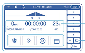 Сенсорный дисплей центрифуги LX-155T500R, Haier Biomedical