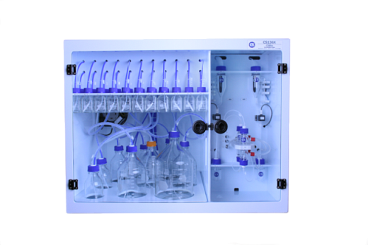 Синтезатор пептидов, более 130 аминокислотных остатков, 2 пептида параллельно, объем сосуда 20-200 мл, CS136X