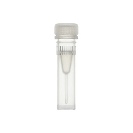 Пробирки 0,5 мл, резьбовые, свободностоящие, с бесцветной крышкой, стерильные, 1000 шт/уп.