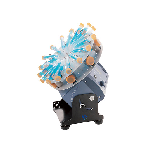 Ротационный перемешиватель, 1,5-50 мл, 8-60 мест, круговое вращение, угол  0-90°, 10-70 об/мин, MX-RD-Pro