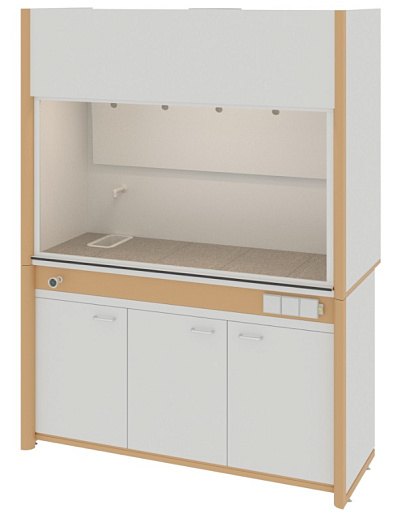 Шкаф вытяжной общего назначения, ширина 150 см, монолитный пластик Trespa